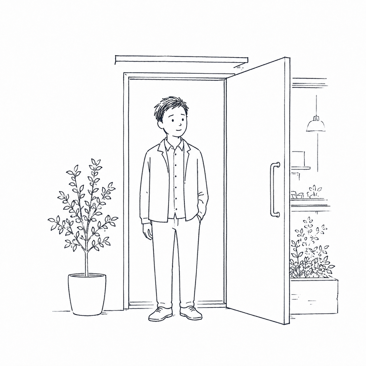 出口が感じ悪いサービスに、店先を語る資格はない。 の挿絵