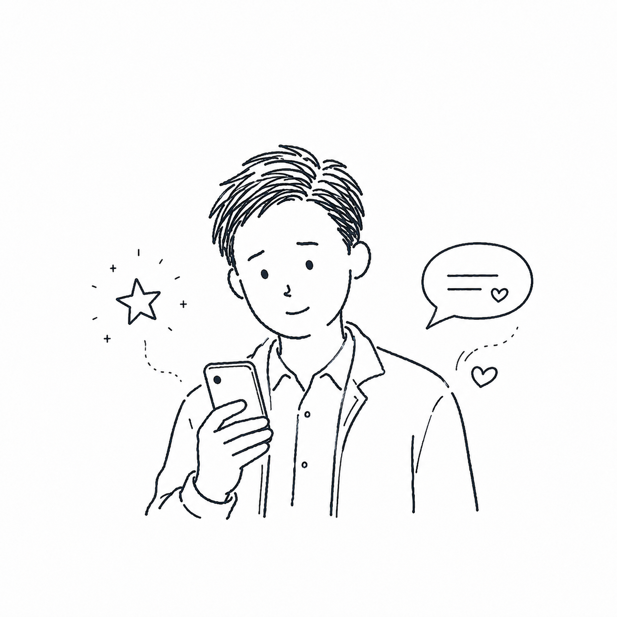 星4.3でも、返信が冷たい店には入りにくい。 の挿絵